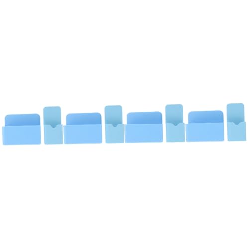 STOBOK 4 Sätze Aufbewahrungsbox Für Radiergummi Aufbewahrungsbehälter Für Stifte Magnetische Stiftboxen Whiteboard-zubehör Whiteboard-markerstift-organizer Plastik Sky-blue 2 Stück * 4 von STOBOK