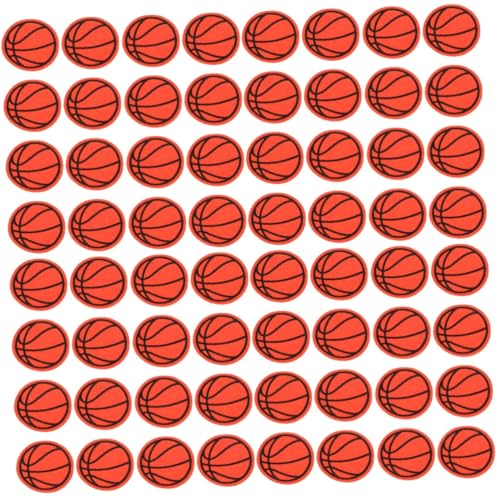 STOBOK 4 Sätze Basketball-stickerei-patch Austauschbare Fellflecken Cartoon-kleidungsflecken Dekorative Patches Sportball-applikationen Aufnäher Für Sportbälle Polyesterrad 20 Stück * 4 von STOBOK