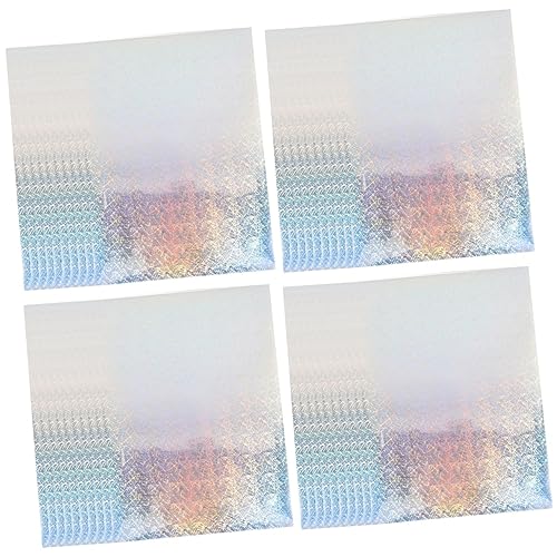 STOBOK 4 Sätze Farbiges Papier Pastellpapier Bedruckbare Aufkleber Konstruktionspapier Holografisches Papier Mattes Aufkleberpapier Farbiges Druckerpapier Fotopapier Bunt 10 Blätter * 4 von STOBOK