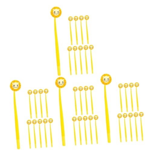 STOBOK 4 Sätze Löwen-schreibstifte Kugelschreiber Ballpoint Pen Schreibwaren Entzückende Tintenstifte Schwarze Stifte Cartoon-stift Cartoon-löwenstifte Kieselgel 10 Stück * 4 von STOBOK