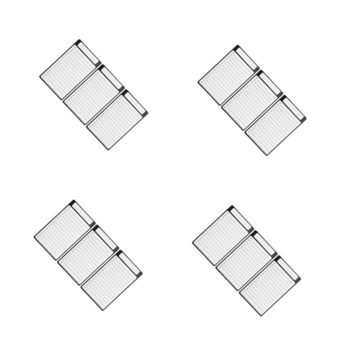 STOBOK 4 Sätze Memo-nachrichtenbrett Kühlschrank-whiteboard-aufkleber Checkliste Für Wohnheime Kühlschrank-notizblock Mit Magnet Whiteboard Machen Black Das Haustier 3 Stück * 4 von STOBOK