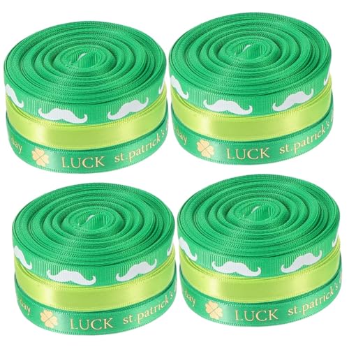 STOBOK 4 Sätze Verpackungsband Ribbon Bandfeile Aufkleber Für Thanksgiving-aktivitäten St Patricks Day Hut Geschenkband Zum Verpacken Von Geschenken Band Für Bogenbau 3 Rollen * 4 von STOBOK