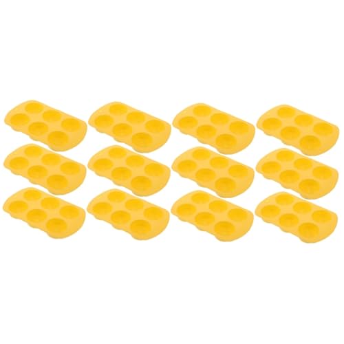 STOBOK 4 Sätze Zitronenform Giesform Soufleförmchen Kerzendekoration Seifenform Silicon Gießform Handgemachte Lieferungen Form Für Diy-liebhaber Kerzenform Kieselgel Yellow 3 Stück * 4 von STOBOK