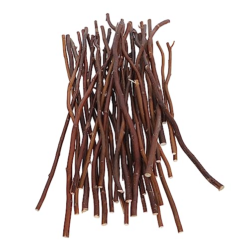 STOBOK 4 Sätze Zweig Dioramenbedarf Jumbo Zeichen Waren Log- Rustikale Home Decor Wohnraumdeko Craft Zubehör Für Holzstäbchen Selber Machen Handwerk Stöcke Machen Coffee 40 Stück * 4 von STOBOK