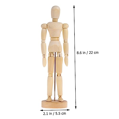 STOBOK 4 Stück Figurenskizzenmodell Künstlerische Schaufensterpuppe Skizze Puppe Puppe Die Schaufensterpuppe Männchen Kunstpuppe Künstlerskizze Zeichnungspuppe 3d-skizzenmodell Hölzern von STOBOK