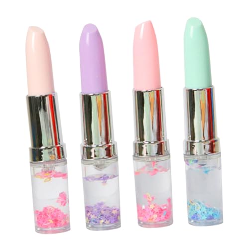 STOBOK 4 Stück Lippenstift Gelstifte Lippenstifte Kugelschreiber Gelstifte Farbig Niedliche Stifte Glatte Schreibstifte Geltintenstifte Lippenstiftstifte Partygeschenke von STOBOK