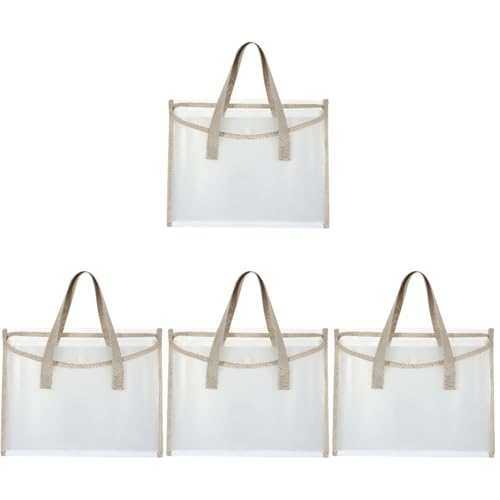 STOBOK 4 Stück Tragbare Orgel Tasche Dateiordner Sortieren Dateitasche Office-datei-organizer Datei-organizer Mit Großer Kapazität Dateiordner Mit Großer Kapazität Light Grey Pp von STOBOK