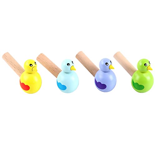 STOBOK 4 Stücke Holz Vogelpfeife Kinder Pfeife Spielzeug Vogelwasserpfeife Adventskalender Befüllen Inhalt Holzpfeifen Partytröten Lotusflöte Kindergeburtstag Weihnachten Mitgebsel Zufällige Farbe von STOBOK