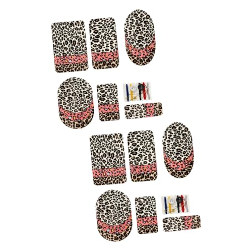 STOBOK 40 Stk Leopard Bügelbild Jacke Kleidung Klebt Nähflicken Aufbügeln Stoffflicken Aufbügeln Ellbogen-knie-patch Drucken Knieflicken Bügeln Reparatur Knieschützer von STOBOK