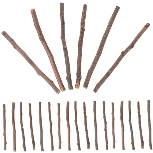 STOBOK 40 Stück Heimdekoration Holzstäbchen Holzstäbchen Zum Basteln Basteln Basteln Basteln Holzstäbchen DIY Handwerk Dekorative Holzstäbe Aststäbchen Zweige Ornamente von STOBOK