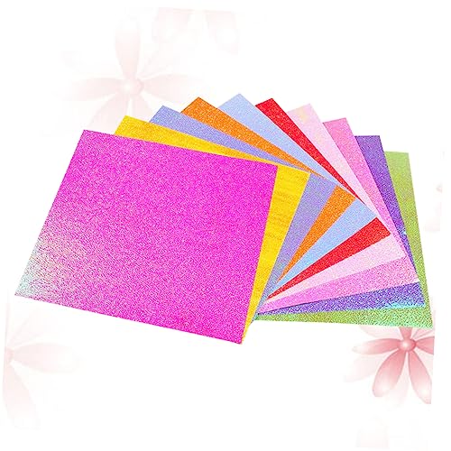 STOBOK 400 Stück schimmerndes papier selber machen Geschenkpapier Karton farbiges Papier Origami-Sternpapierstreifen Weiß kreativpapier scrapbook paper handgeschöpftes Papier Bastelpapier von STOBOK