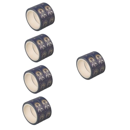 STOBOK 5 Sätze 5 Sets Heißprägetaschen Klebeband Bastel Washi Klebeband Dekoratives Klebeband Dekoratives Washi Klebeband Halloween Washi Klebeband Sammelalbum Aufkleber 2 Rollen * 5 von STOBOK