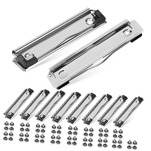 STOBOK 5 Sätze Datenordner Türklopfer-schließblech Whiteboard Zehn Schreibtafel-clips Kulissenklemme Für Blendenbretter Türgriffabdeckung Wäscher Abs Metall Silver 10 Stück * 5 von STOBOK