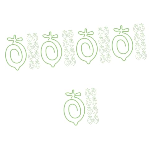 STOBOK 5 Sätze Desktop-organisationsclips Süß Gestaltete Clips Lesezeichen-clip Anzeige Bookmarks Scrabbook Zubehör Für Büroklammern Cartoon-büroklammern Metall Light Green 20 Stück * 5 von STOBOK