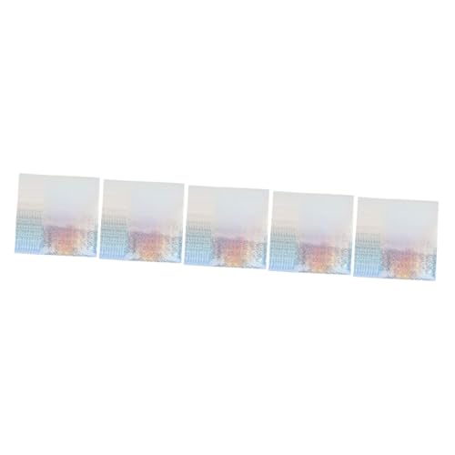 STOBOK 5 Sätze Farbiges Papier Selbstklebende Folie Transparentes Druckerpapier Kopierpapier Fotopapier Normalpapier Bastelpapier Druckpapier Stickerpapier Briefumschläge 10 Blätter * 5 von STOBOK