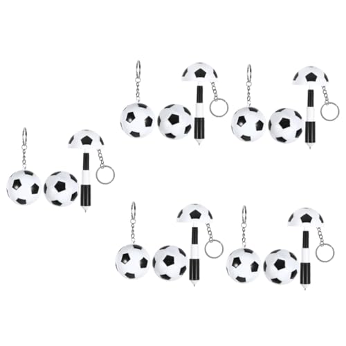 STOBOK 5 Sätze Fußball Kugelschreiber Gast Stift Lustiger Unterschriftenstift Fußball Schlüsselanhänger Fußball Stift Sport-kugelschreiber Fußball-geschenkstift Plastik 2 Stück * 5 von STOBOK