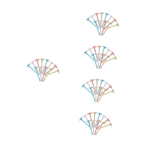 STOBOK 5 Sätze Hammer-gelstift Bleistifte Gelschreiber Feine Spitze Schwarze Stifte Roter Stift Füllfederhalter Kugelschreiber Gelstifte Kinderstift Bedeckte Stifte Plastik 12 Stück * 5 von STOBOK