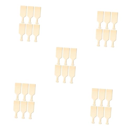 STOBOK 5 Sätze Holzgriff Schneidebrett Kleines Holzschneidebrett Schneidebretter Holzpaddel Holzpaddel Unlackierte Holzpaddel Holzschneidebrett Buchsbaum Beige 6 Stück * 5 von STOBOK