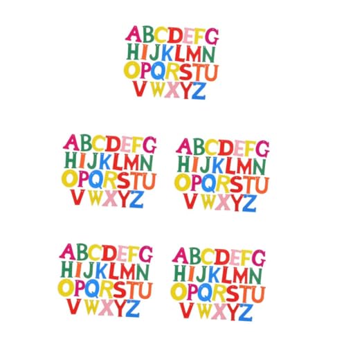 STOBOK 5 Sätze Holzspäne Mit Englischem Alphabet Leere Buchstaben Mini-alphabet Aus Holz Buchstaben Des Schriftartalphabets Buchstabenverzierungen Aus Holz Buchstabenblock 200 Stück * 5 von STOBOK