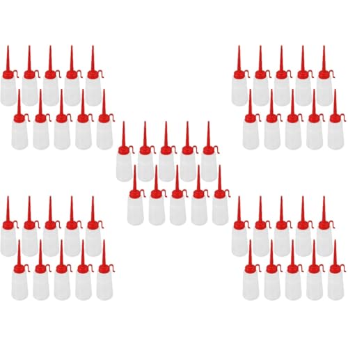 STOBOK 5 Sätze Nähmaschinenöler Nähmaschinenölflasche Plastikölflasche Kleber Flaschen Kleine Leimflaschen Ölbehälter Flasche Ölbehälter Für Nähmaschine Wiederverwendbar 10 Stück * 5 von STOBOK