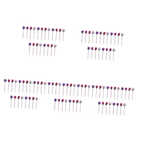 STOBOK 5 Sätze Rosafarbener Kugelschreiber Handschriftliche Stifte Aufkleber Schreibwaren Mit Kreativem Design Schreibstift Mit Blumenmuster Tragbarer Schreibstift Seidentuch 20 Stück * 5 von STOBOK