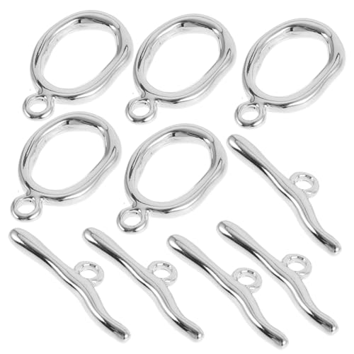 STOBOK 5 Sätze -Taste armbandverschluss verschluss für armbänder halskette verschluss verschlüsse für halsketten anhängerzubehör Anhänger Zubehör Schmuck Gold Schlüssel Silver STOBOK 5 Sätze -Taste armbandverschluss verschluss für armbänder halskette verschluss verschlüsse für halsketten anhängerzubehör Anhänger Zubehör Schmuck Gold Schlüssel Silver von STOBOK