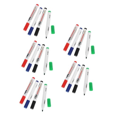 STOBOK 5 Sätze Whiteboard-stift Zubehördüsen Wechseln Anschlussdüsen Trockenlösch Marker Trockene Radiermarker Whiteboard-markerstifte Trocken Abwischbare Whiteboard-marker 4 Stück * 5 von STOBOK