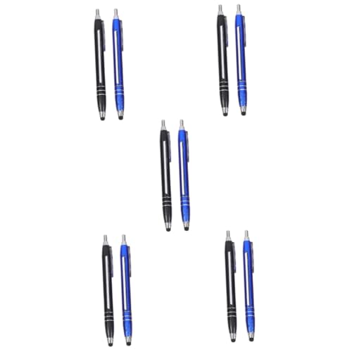 STOBOK 5 Sätze Zeichnungskugelschreiber Kabel Zappeln Dual Neuheitsstifte Tipp Multi Stift Mit Stylus Punkt Ezyglide-kugelschreiber Personalisierte Stifte Klaviatur Plastik 2 Stück * 5 von STOBOK