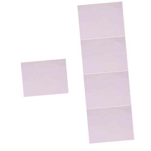 STOBOK 5 Stk Stretch-Satin-Stoff Stretch-Tuch weißer Tüllstoff Bastelstoff weißer Chiffon bastelmaterial bastel materialien Steppstoff aus Polyester dekorationstuch selber machen Rosa von STOBOK