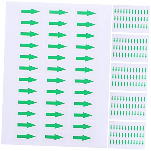 STOBOK 5 Stück 5 Pfeilaufkleber für den Boden -Aufkleber Bodenmarkierungsaufkleber System lagererzwespen lagerungskissen, der Richtungsaufkleber anzeigt Indikator-Tags Green von STOBOK