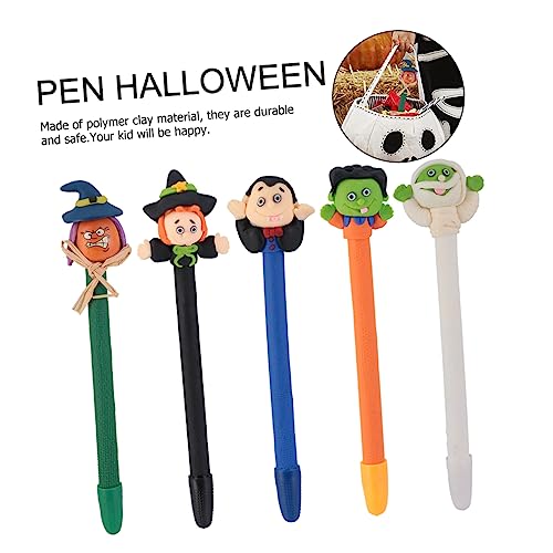 STOBOK 5 Stück Halloween Kugelschreiber Lustige Stiftmarker Für Verrückte Stifte Mehrfarbige Stifte Textmarker Mehrfarbige Stifte Löschbare Gelstifte Coole Stifte Kinderstifte von STOBOK