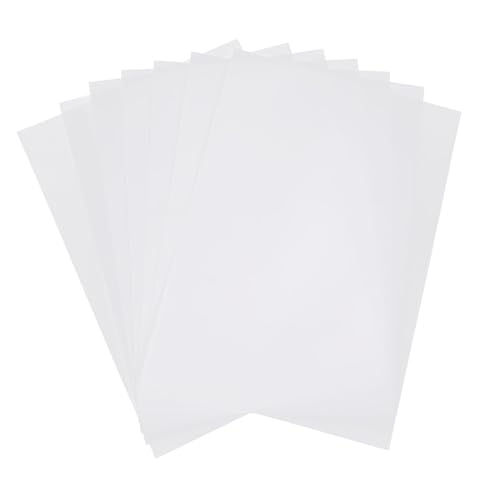 STOBOK 50 Blatt Druckerpapier Durchscheinendes Pauspapier Dickes Papier Pauspapierblock Papier Durchscheinend Bedruckbar Zeichenpapier Vinyl-aufkleberpapier Pauspapiere Transparent Weiß von STOBOK