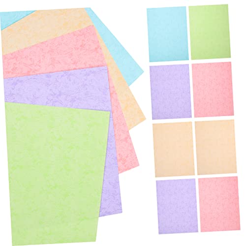 STOBOK 50 Blatt Druckerpapier kreativpapier scrapbook paper durchdruckpapier packpapier geschenkpapier bögen Farbpapier für Drucker Pergament Pastell DIY papier dickeres Faltpapier von STOBOK