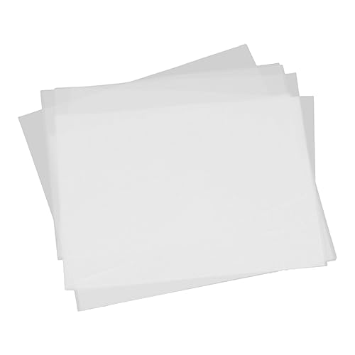 STOBOK 50 Stück Durchscheinendes Transparentpapier Großes Transparentpapier Klebeband Pergamentpapier Für Bastelpapier Bastelpapier Zeichenpapier Bastelpapier Pergamentpapier von STOBOK