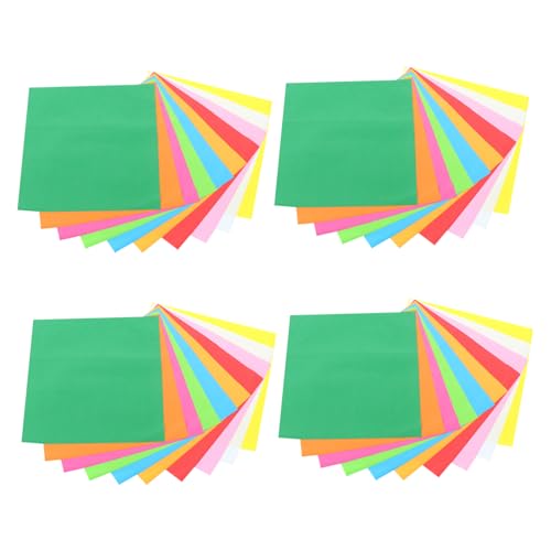 STOBOK 50 Stück Farbiges Schwammpapier DIY Faltpapier Buntes Bastelpapier DIY Handarbeitsmaterialien Buntes Schwammpapier Handarbeitspapier Kunsthandwerk DIY Zubehör Origami von STOBOK