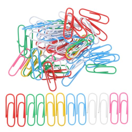 STOBOK 50 Stück Kleine Büroklammern Aus Metall, Lesezeichenklammern, Niedliche Büroklammern, Büroartikel von STOBOK