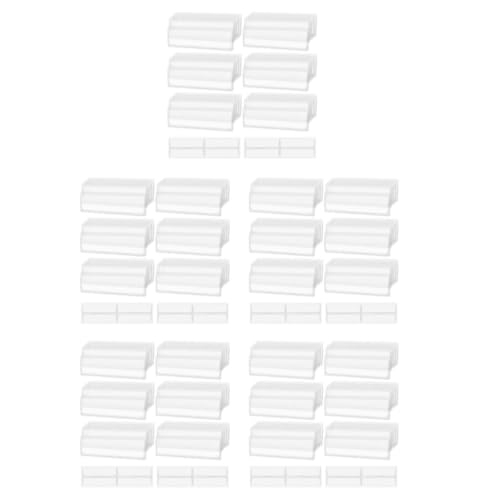 STOBOK 5Sets Transparente Selbstklebende Etikettentasche Transparenter Etikettenhalter Etiketten Organizer Selbstklebende Etikettenhalter Aus Kunststoff Selbstklebende Index 32pcs*5 von STOBOK