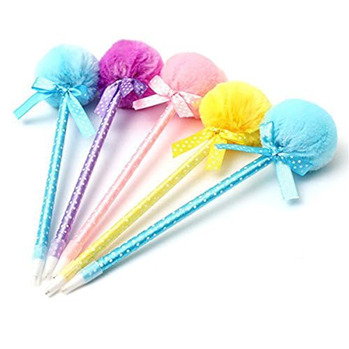 STOBOK 5St Kugelschreiber stationery set fluffy pen Flauschige Stifte Eingabestift von STOBOK