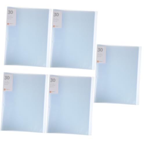 STOBOK 5St Ordner Noten besprechungsmappe aktenkoffer folders kleiner Akkordeon-Ordner-Organizer Organisator aus Papier wichtiger Papierorganisator Dokumentenorganisator Plastik Blue von STOBOK