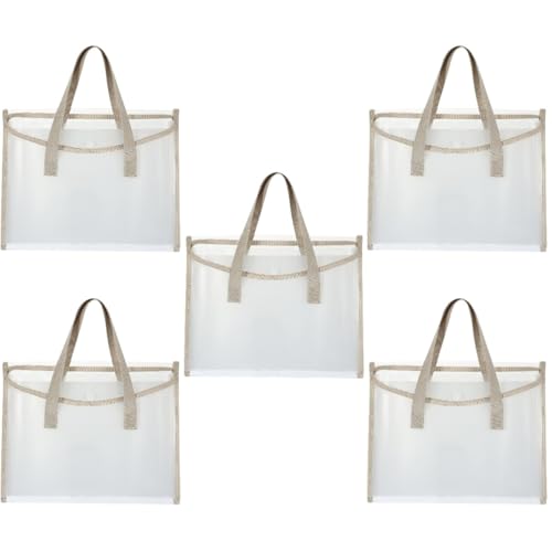 STOBOK 5St Tragbare Orgel tasche aktenkoffer aktentaschen schuler Veranstalter unterlagen folders Dateiordner sortieren Akkordeon Binder Datendateiordner Desktop-Dateiordner pp Light Grey von STOBOK