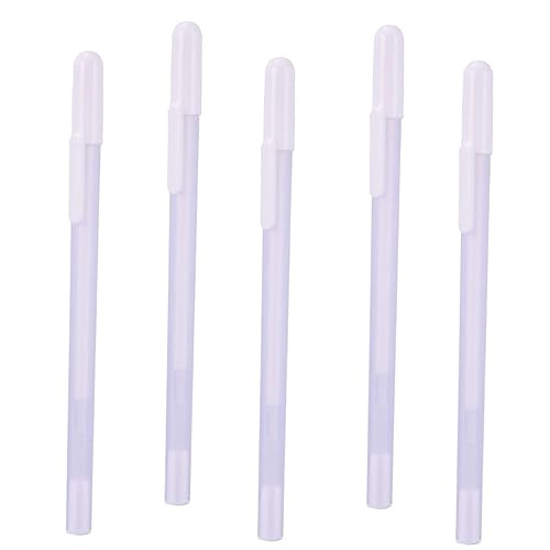 STOBOK 5St weißer Textmarker künstlerische Zeichenstifte Highlight-Gelstift weißer Gelstift kugelschreiber ballpoint pen Gelstift mit feiner Spitze Stifte mit feiner Spitze Plastik von STOBOK