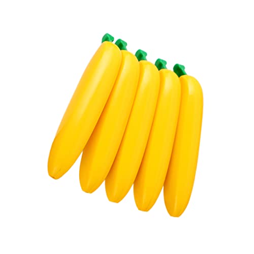 STOBOK Schicke Kugelschreiber in Bananenform 5er-pack Leuchtendes Gelb für Jungen und Mädchen für Die Verwendung in Der Schule und Im Büro von STOBOK