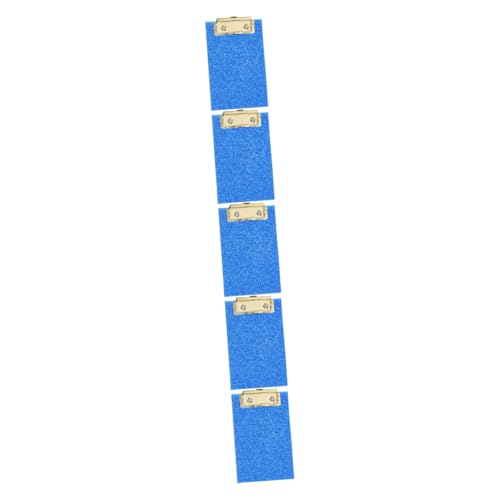 STOBOK 5st Ordner Wordpad Zwischenablage Krankenschwester-klemmbrett Mit Stauraum Schreibtisch-organizer Bretter Clip Büroklammern Klemmen Papier Klemmbrett Schreibblock Planke Blue Eisen von STOBOK