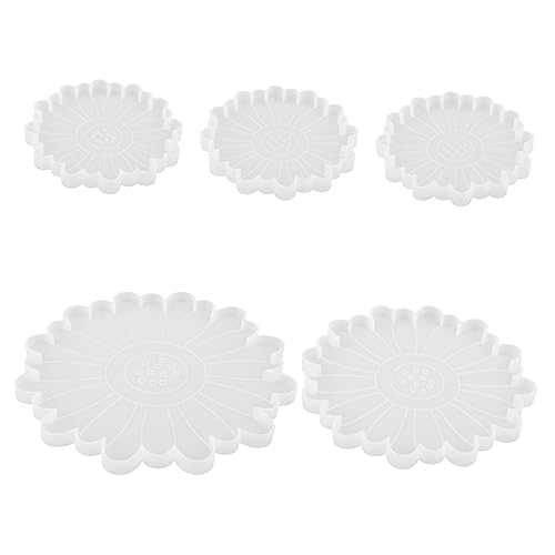 STOBOK 5st Untersetzer Silikonform Form Für Blumenschale Diy Liefert Gießform Selber Machen Tablett Aus Künstlichem Achat Herstellen Achat-untersetzer Schmuckschale Form Kieselgel von STOBOK