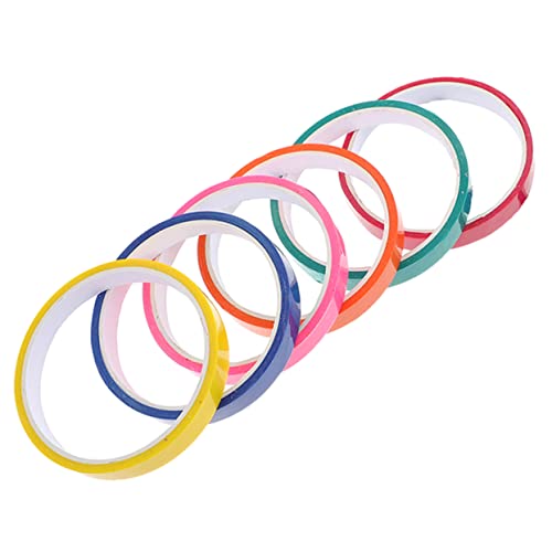 STOBOK 6 Rollen Klebriges Ballband Beschriftungsband Bunte Klebebänder Klebebandspielzeug Für Kinder Dekompressionsbandspielzeug Für Erwachsene Ballklebebänder Für Erwachsene Plastik von STOBOK