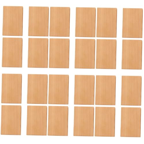 STOBOK 6 Sätze Geschnitztes Holzblockspielzeug Building Blocks for Naturholz Holzdekoration Holzspielsachen Puzzle Rahmen Bastelmaterialien Holzblöcke Chinesische Tanne 4 Stück * 6 von STOBOK