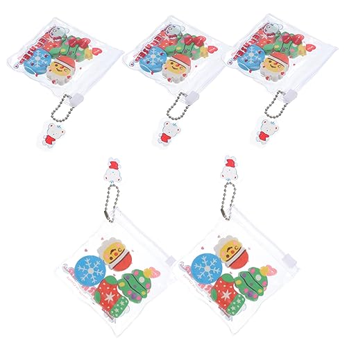 STOBOK 6 Sets 6 Teiliges Cartoon Weihnachtsmann Gummi Set Hallo Radiergummis Kleine Entzückende Radiergummis Geknetete Radiergummis Weihnachten Kleine Weihnachts Radiergummis von STOBOK