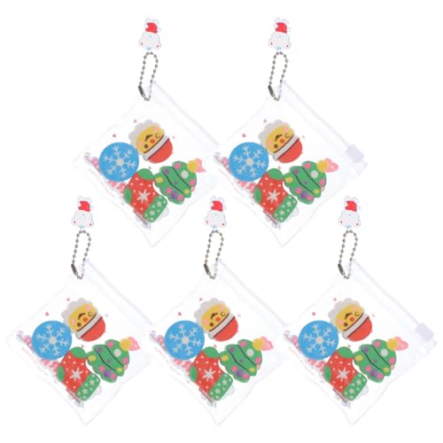 STOBOK 6 Sets 6 Teiliges Cartoon Weihnachtsmann Gummi Set Tier Radiergummis Weihnachtsfeier Radiergummi Sport Radiergummi Niedliche Kleine Weihnachts Radiergummis Große von STOBOK