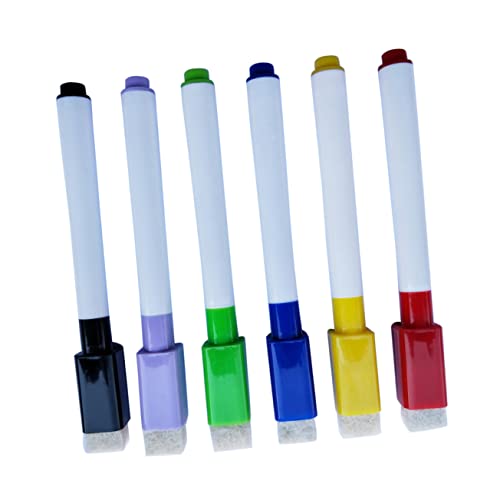 STOBOK 6 Stk Boardmarker Weißer Markierungsstift Löschbare Markierungen Für Whiteboards Trockener Löschstift Weißer, Trocken Abwischbarer Marker Whiteboard-marker Whiteboardstift von STOBOK