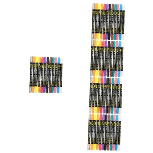 STOBOK 60 Stk Grober Marker auf Wasserbasis Multifunktionsmalstifte feiner tipp kinder DIY stifte Zwillingsskizzenmarker Textmarker Zeichenstifte Versorgung ziehen Farbstifte Acryl von STOBOK